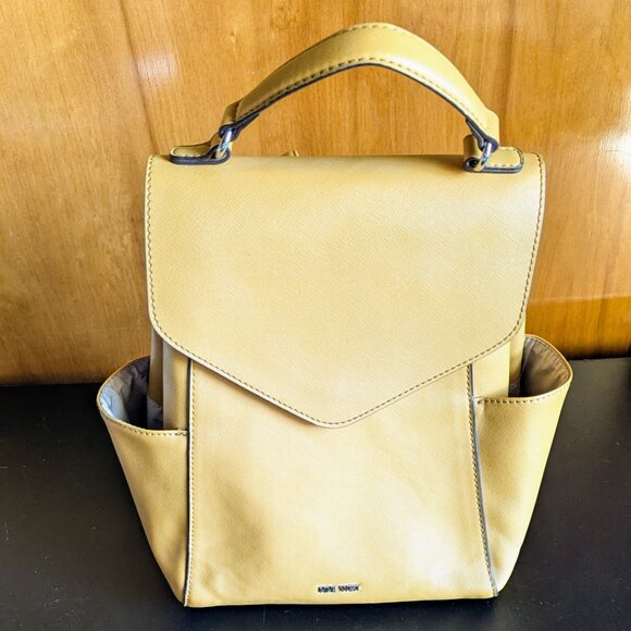 Nine West Mustard Yellow Backpack Purse – Like New - Picture 1 of 5